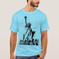 Mens Blue Horizon Nyc Liberty Statue Manhattan
