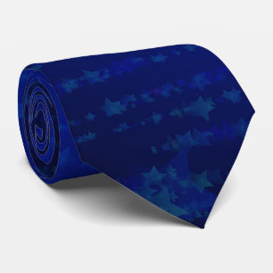 Mens Blue Stars Noël Cravate de vacances Necktie