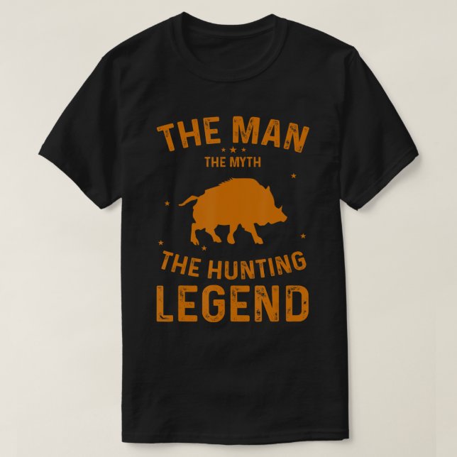 Mens Boar Hunter Wild Hog Hunting T-Shirt (Design Front)