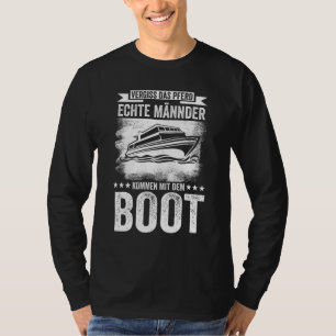 Mens Boat Captain Sailor Boaters Lake T-Shirt