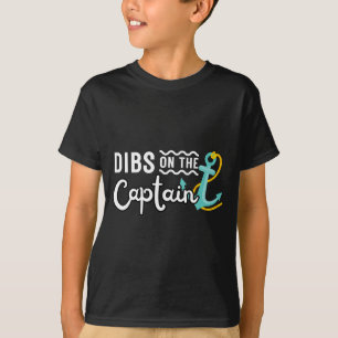 Mens boating boat owner dibs on the captain T-Shirt