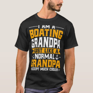Mens Boating Grandpa  Motorboating  Boat Captain G T-Shirt