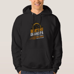 Mens Boating Grandpa   Motorboating Sailing Captai Hoodie