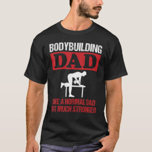 Mens Bodybuilding Dad Dumbbell Rowing Exercise Str T-Shirt