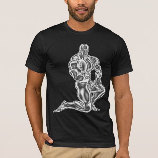 Mens Bodybuilding Pose T-Shirt (Front)