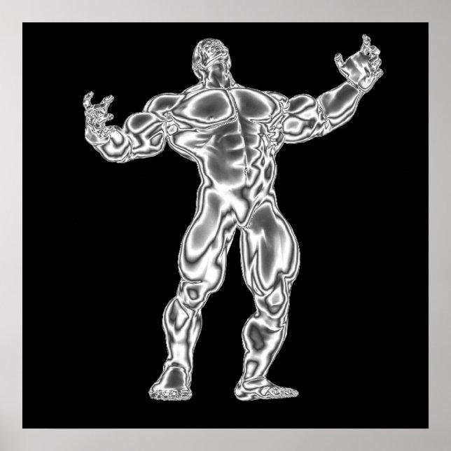 Mens Bodybuilding Poster (Front)