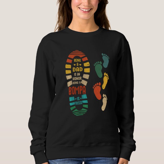 Mens Bompa  Bompa Shoe With Little Footprints Sweatshirt (Front)
