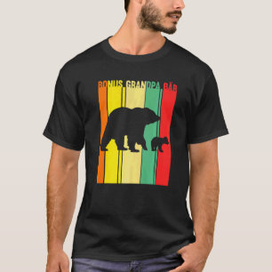 Mens Bonus Grandpa Bär Bonus Grandad T-Shirt