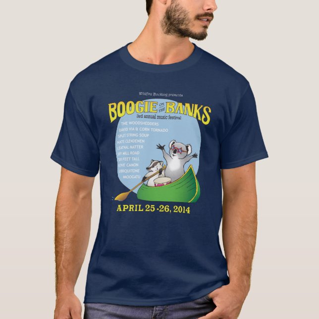 Men's Boogie on the Banks T-shirt (Front)