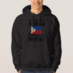 Mens Born In Philippines Filipino Flag Filipino Ro Hoodie
