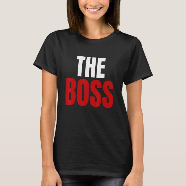 Men's Boss Cute Valentine's Day For Matching Coupl T-Shirt (Front)
