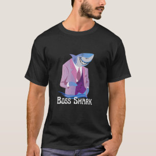 Mens Boss Shark For Dads And Fathers T-Shirt