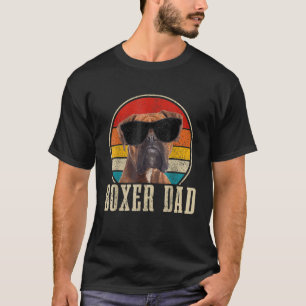 Mens Boxer Dad Vintage  Boxer Dog Owner Fathers Da T-Shirt