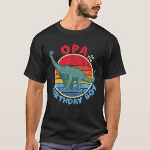 Mens Boy Birthday I Opa I Brachiosaurus I Family M T-Shirt