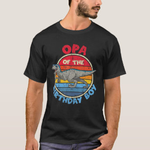 Mens Boy Birthday I Opa I Velociraptor I Family Ma T-Shirt