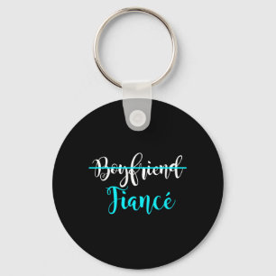 Mens Boyfriend Future Husband Couple Engagement Keychain