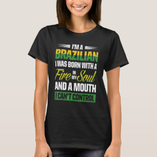 Mens Brazil Proud Brazilians Brazilian Roots Ameri T-Shirt