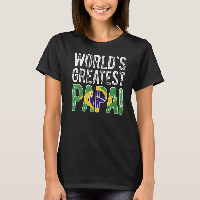 Mens Brazil Proud Brazilians Brazilian Roots Ameri T-Shirt (Front)