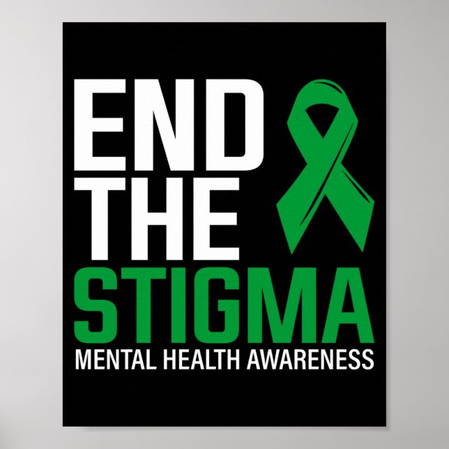 Mens breaking chains of stigma end the stigma poster (Front)