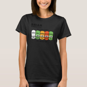Mens Brian Nutritional Facts Brian T-Shirt