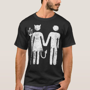 Mens Bride Groom Boyfriend Girlfriend She Devil Ma T-Shirt