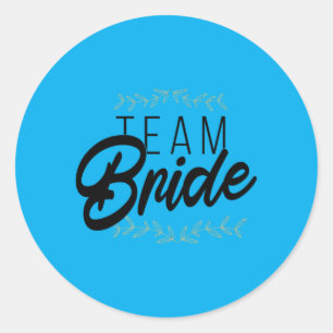 Mens Bride Team Performance Classic Round Sticker