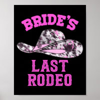 Mens bride's last rodeo cowgirl hat bachelorette