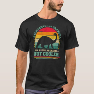 Mens Brontosaurus  Vintage Brontosaurus Grandpa Fa T-Shirt