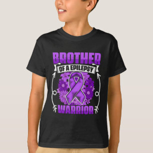 Mens Brother Of Epilepsy Warrior Survivor Epilepsy T-Shirt