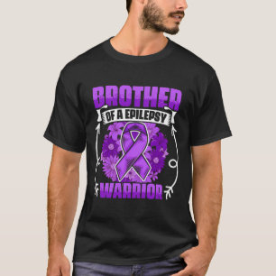Mens Brother Of Epilepsy Warrior Survivor Epilepsy T-Shirt