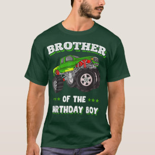 Mens Brother Of The Birthday Boy Fathers Monster T T-Shirt