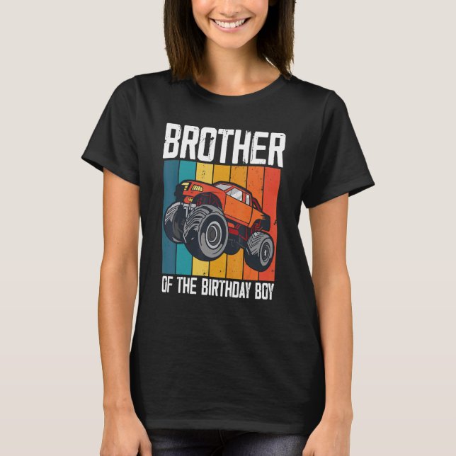 Mens Brother Of The Birthday Boy Fathers Monster T T-Shirt (Front)