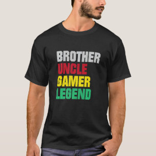 Mens Brother Uncle Gamer Legend Favorite Best Game T-Shirt