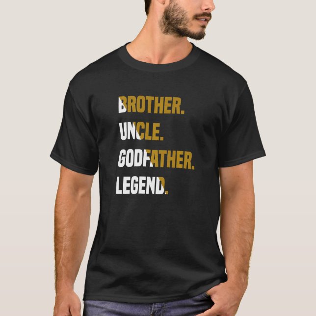 Mens Brother Uncle Godfather Legend T-Shirt (Front)