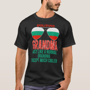 Mens Bulgarian Grandma Bulgaria Flag Sunglasses Mo T-Shirt