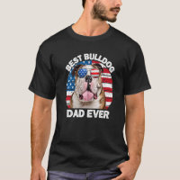Mens Bulldog Dad American Flag  English Bulldog Do