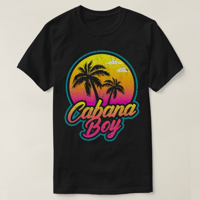 Mens Cabana Boy Pool Party Gift TShirt (Design Front)