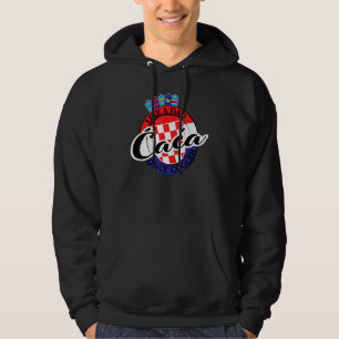 Mens Caca Dad in Croatian Croatia Hoodie