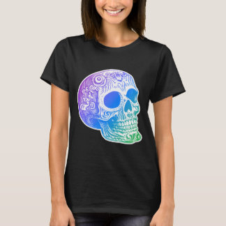 Mens Calaca Gradient Sugar Skull Design T-Shirt