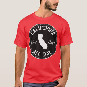 Mens CaliDesign California All Day west coast T-Shirt