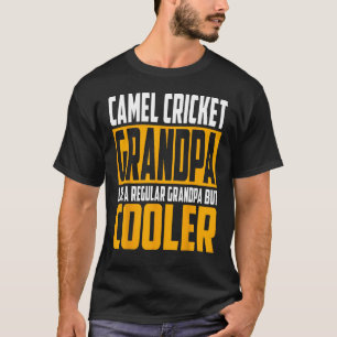Mens Camel Cricket Grandpa  Like a Regular Grandpa T-Shirt