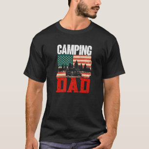 Mens Camping Dad Camper Caravan Camping 14 T-Shirt
