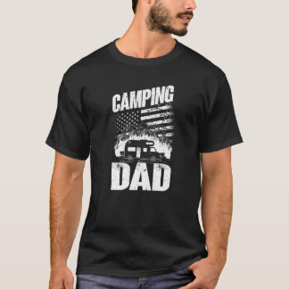 Mens Camping Dad Camper Caravan Camping 15 T-Shirt