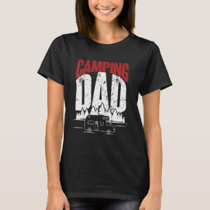 Mens Camping Dad Camper Caravan Camping 2 T-Shirt