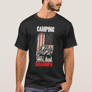 Mens Camping Grandpa  Camper Caravan  Camping 7 T-Shirt