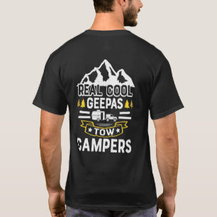 Mens Camping Grandpa Camping Geepa Camper T-Shirt