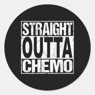Mens Cancer Classic Round Sticker