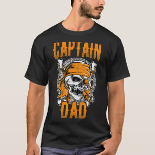Mens Captain Dad Halloween Spooky  Idea Pirate 1 T-Shirt