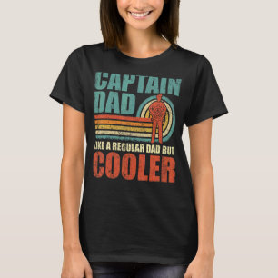 Mens  Captain Dad Like A Regular Dad But Cooler Fa T-Shirt