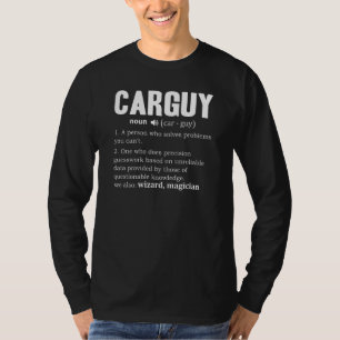 Mens Car Guy Definition Racing Dictionary Drag Rac T-Shirt